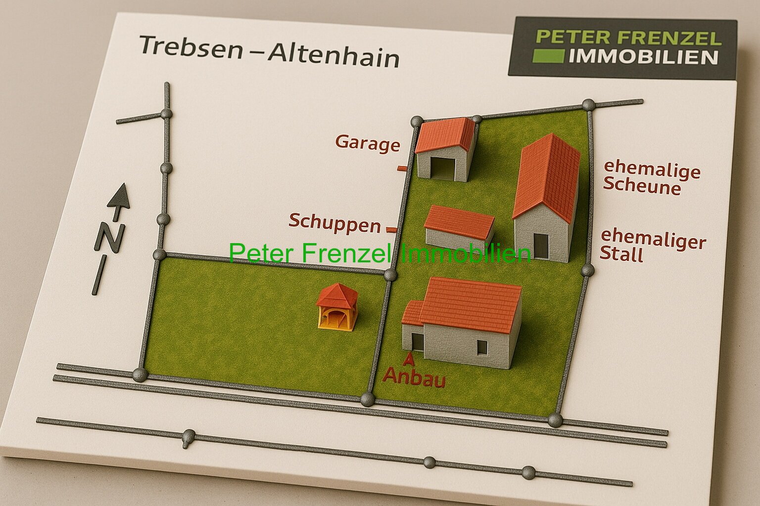 Zweifamilienhaus - mit Gartengrundstück und Nebengelass