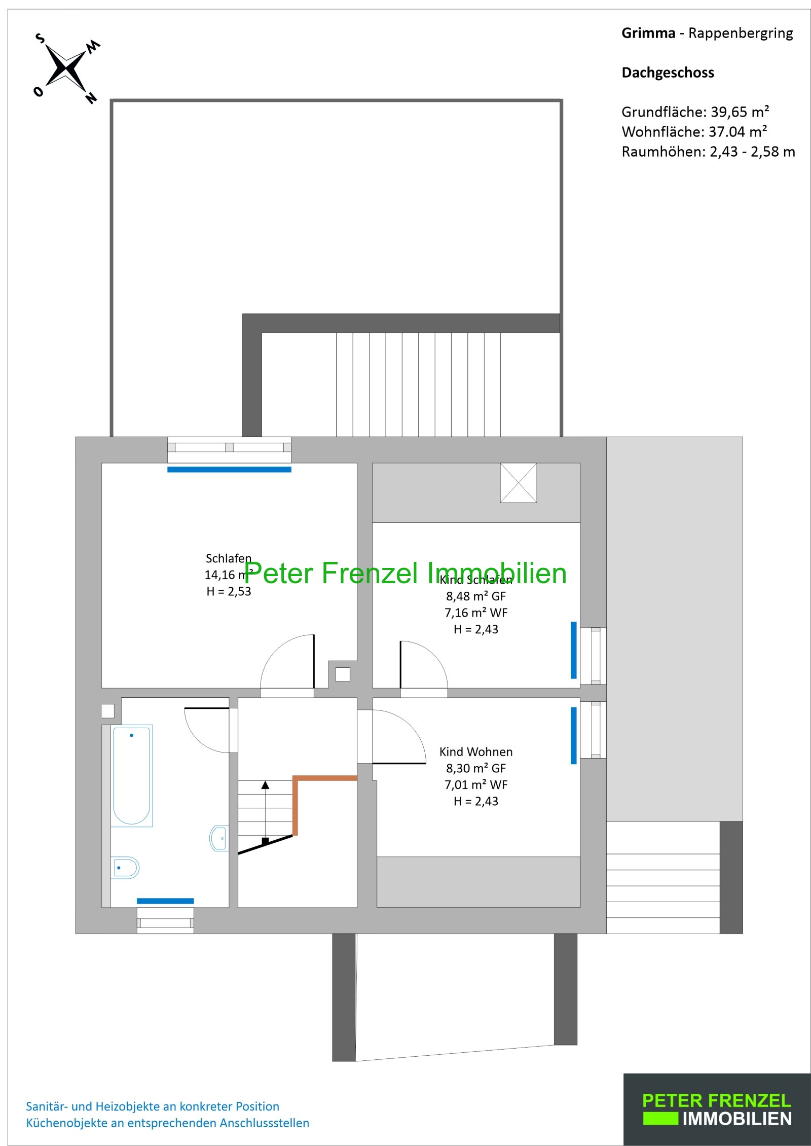 gepflegte Doppelhaushälfte auf großem Grundstück - Wohnsiedlung
