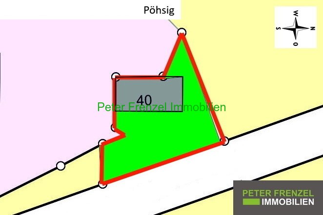 Am Ortsrand von Pöhsig - Blick in die Natur