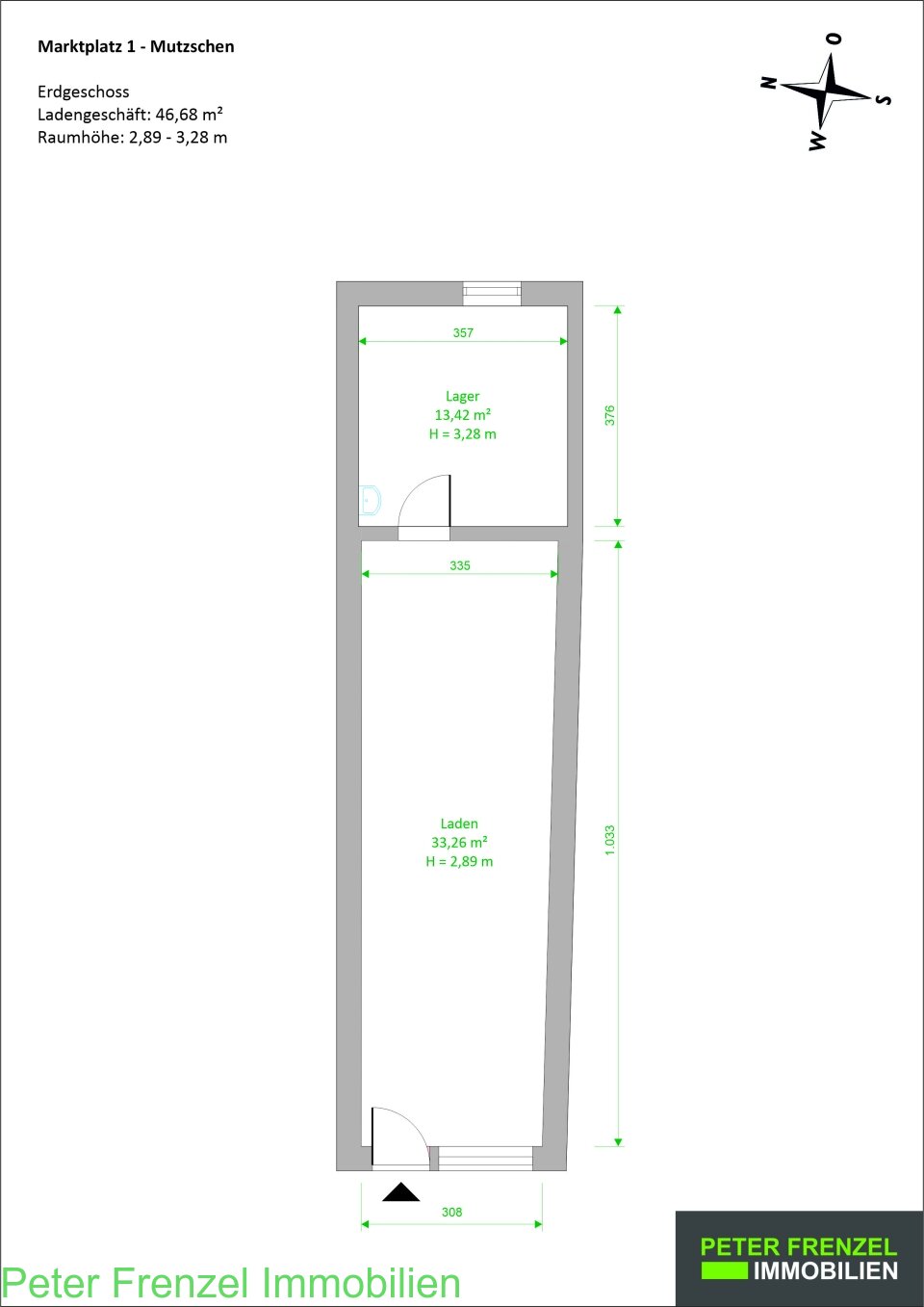 Ladengeschäft - Praxis - Büro = direkt am Markt